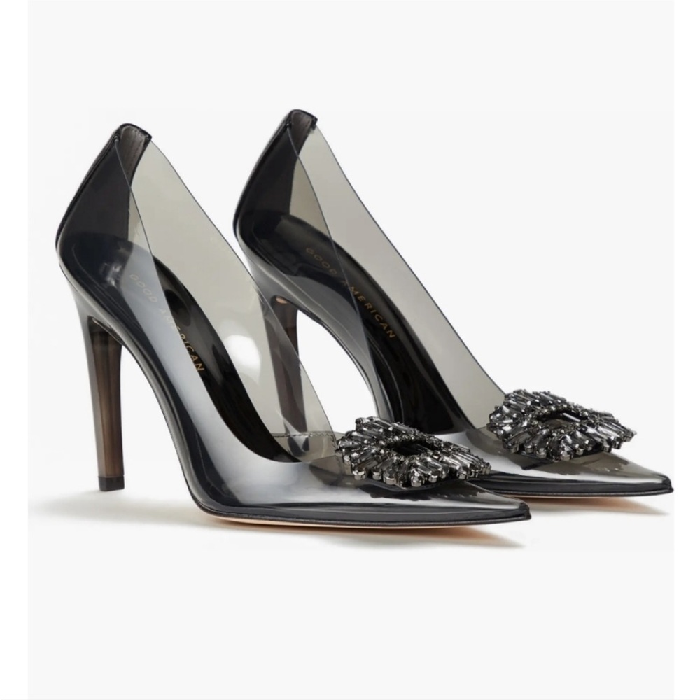 NWT! Cinderella Embellished Pump in 'Smoke'